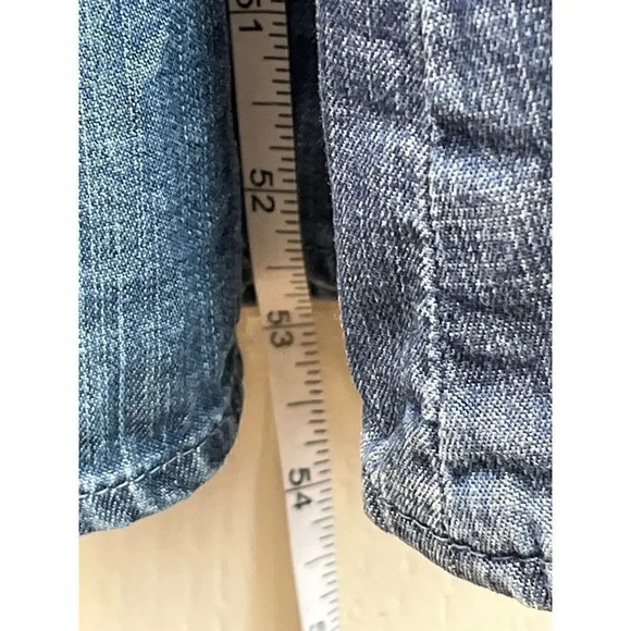 Calvin Klein Womens Blue Jeans Long Dress Front Slit FLAW BELT MISSING - Picture 11 of 15